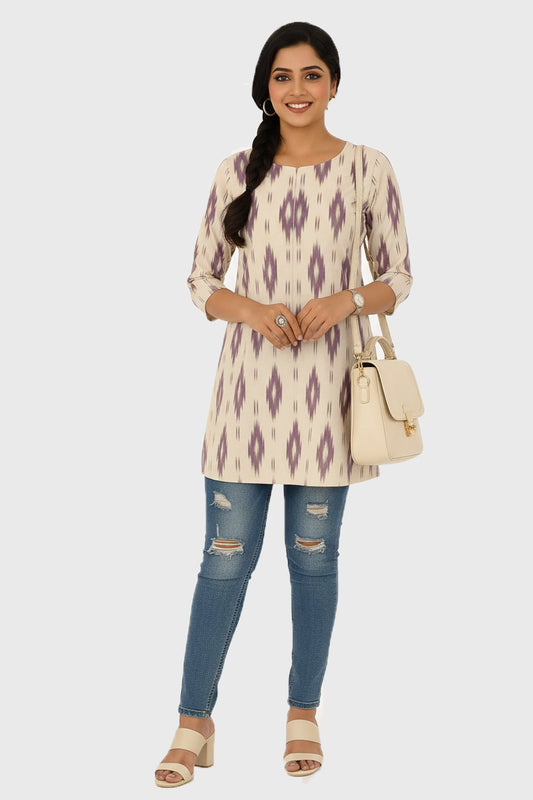 Neer Ikkat Feeding Peplum