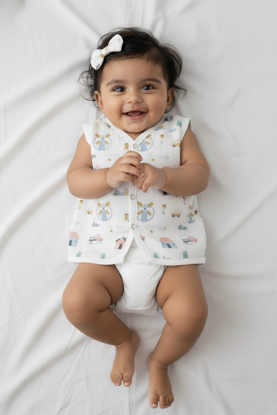 Muslin Sleeveless Jabla