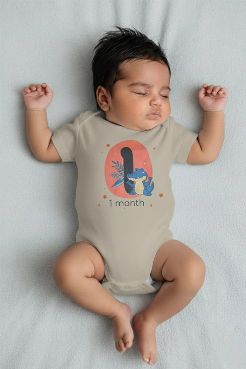 1 month  Milestone Onesies