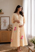 Apricot Aura Maternity Dress