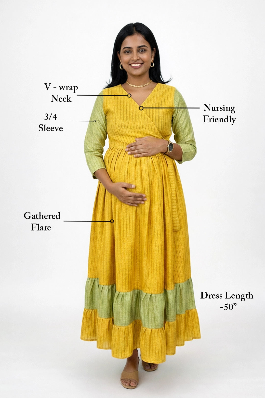 Marigold Bloom  Feeding Dress