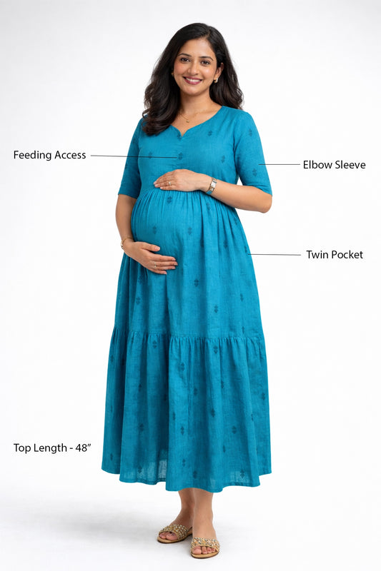 Blue Lagoon Feeding Dress