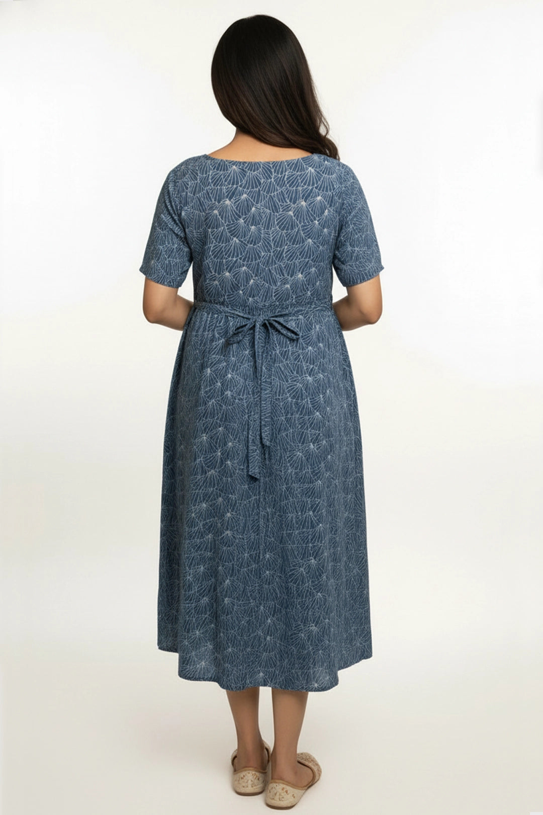 Fan Petal Zipless Feeding Gown