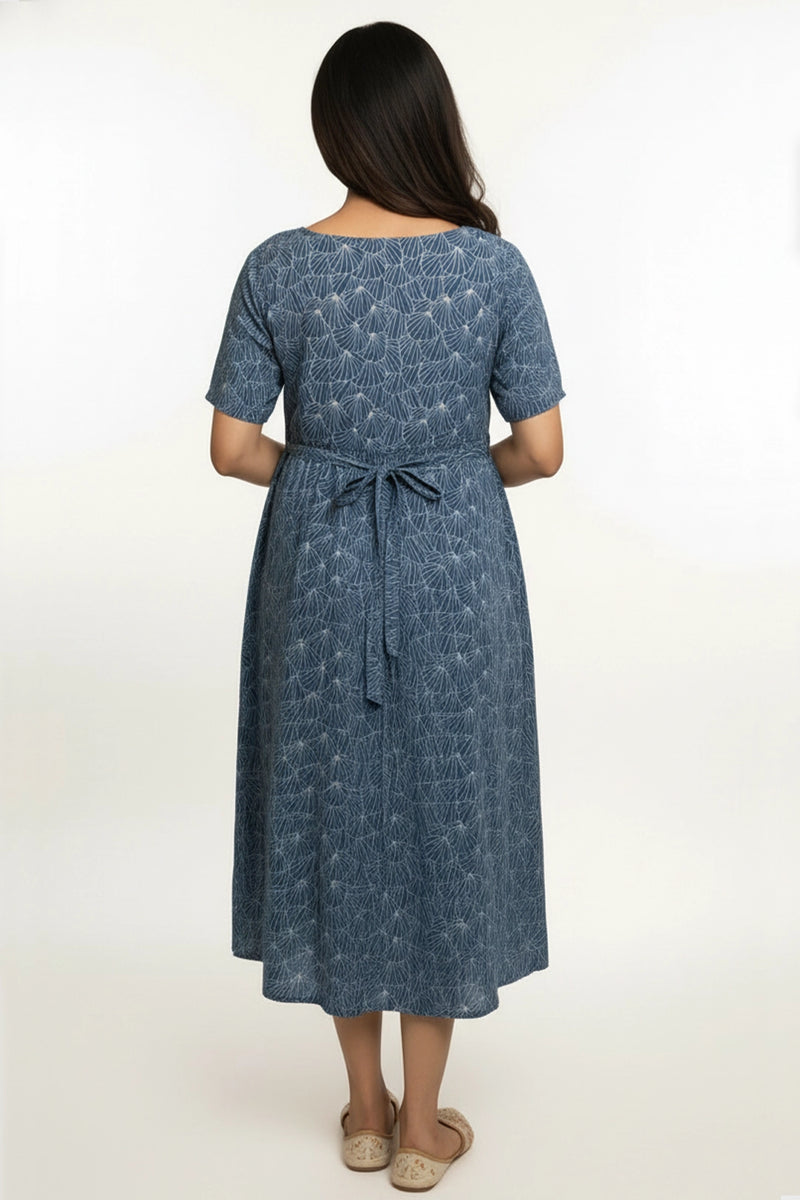 Fan Petal Zipless Feeding Gown