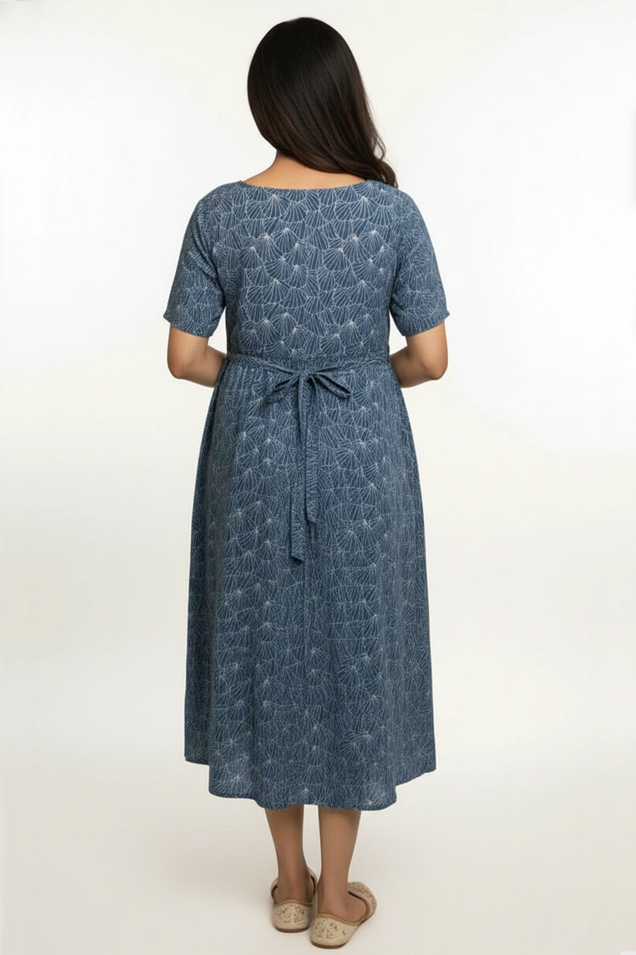 Fan Petal Zipless Feeding Gown