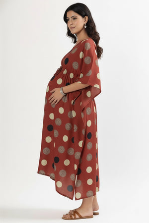 Rust Meadow Feeding Kaftan