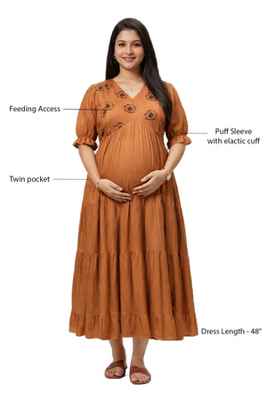 Hazel Bloom Feeding Dress