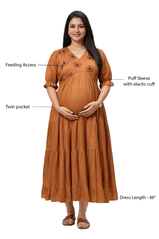 Hazel Bloom Feeding Dress