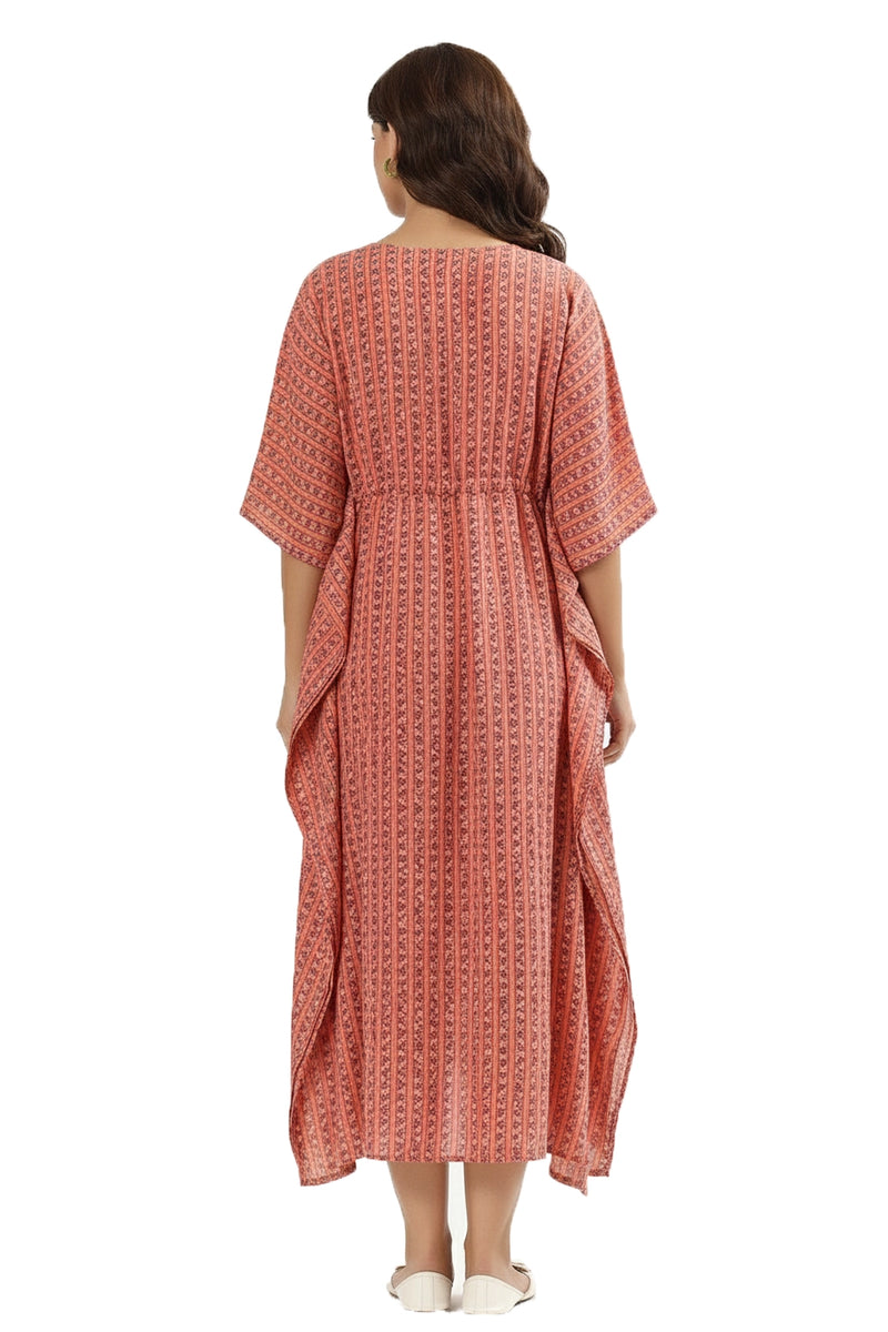 Coral Crush Feeding Kaftan