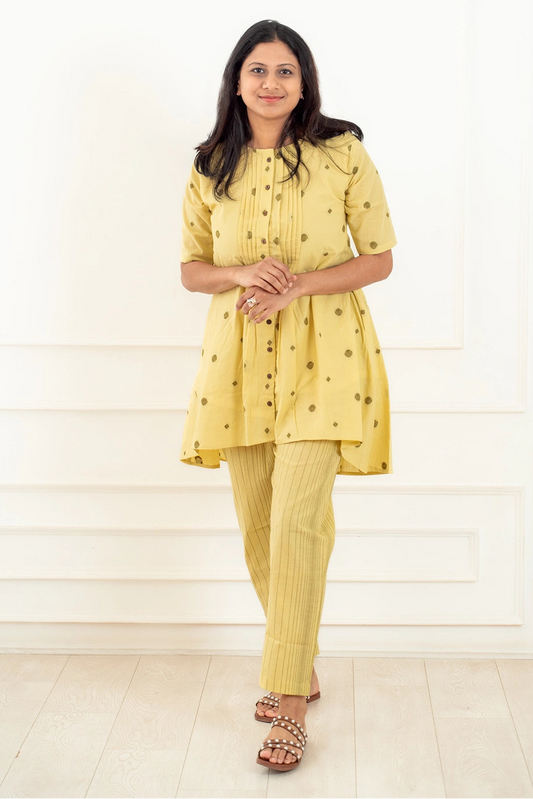 Lime Dot Feeding Co-Ord Set