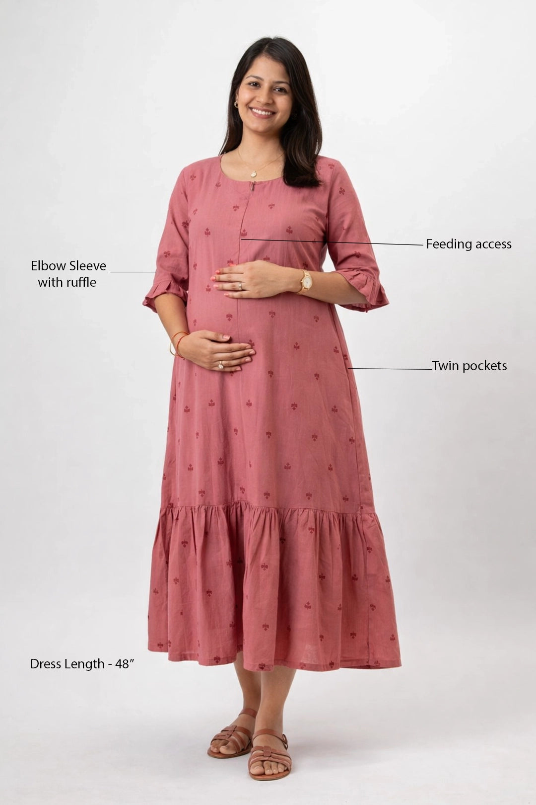Muted Petal Feeding Dress