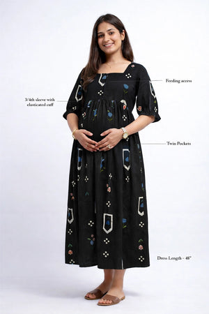 Midnight Grace Feeding Dress