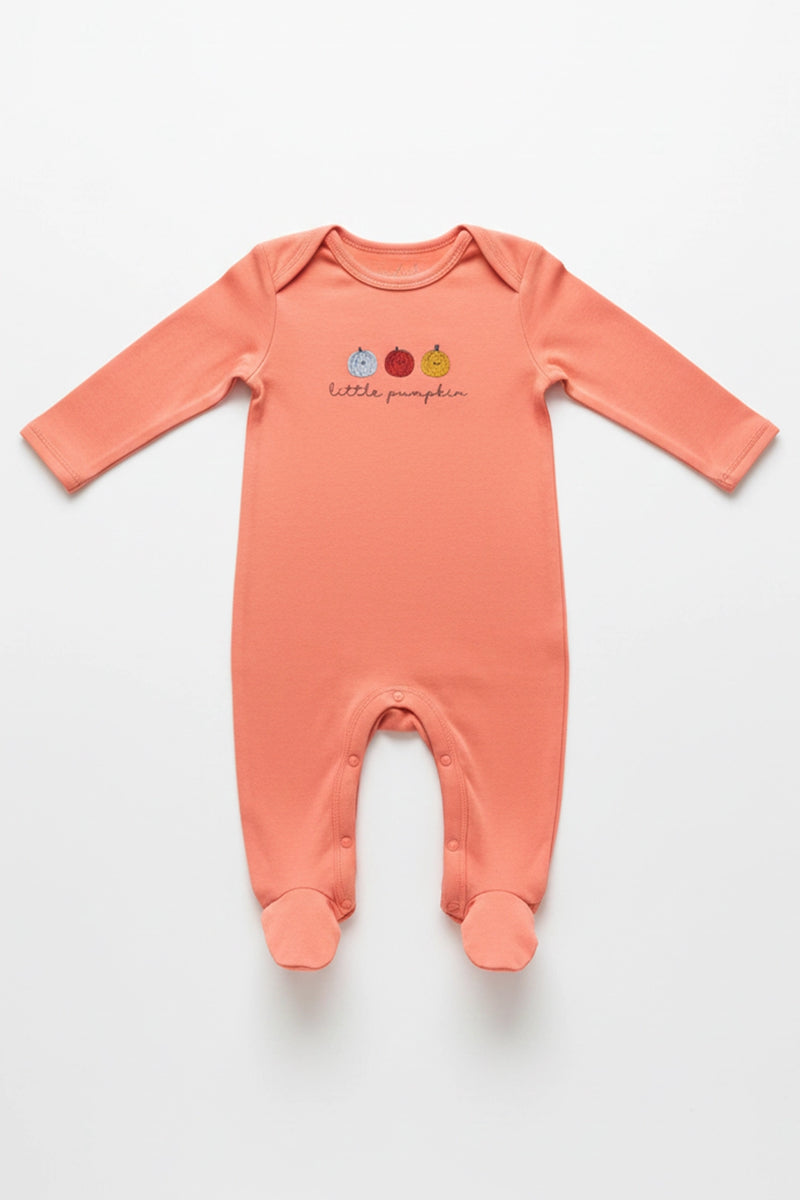 Pumpkin Parade Footed Romper