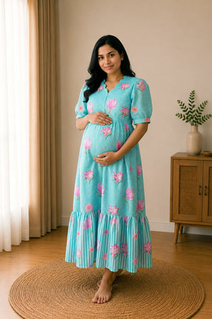 Sunlit Meadow Maternity Dress