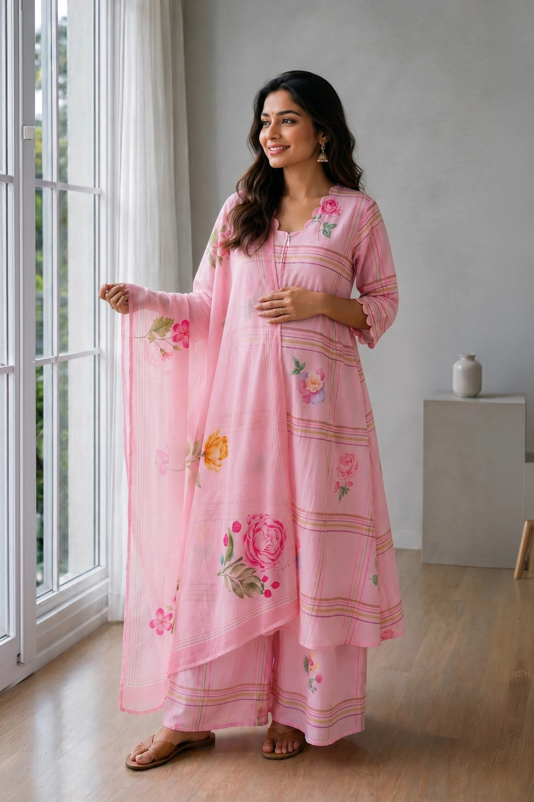 Blush Garden Maternity Suit Set