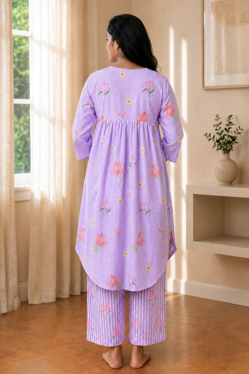 Lilac Reverie Maternity Co-ord Set