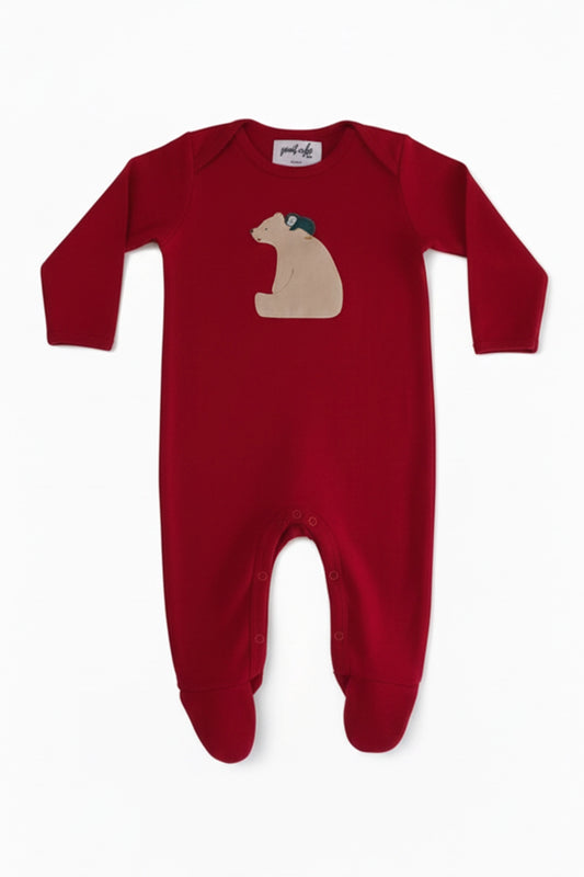 Bear Hugs Footed Romper