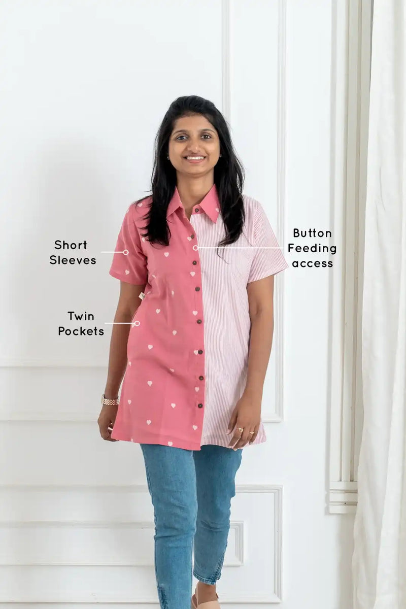 Love scape Feeding Tunic Shirt