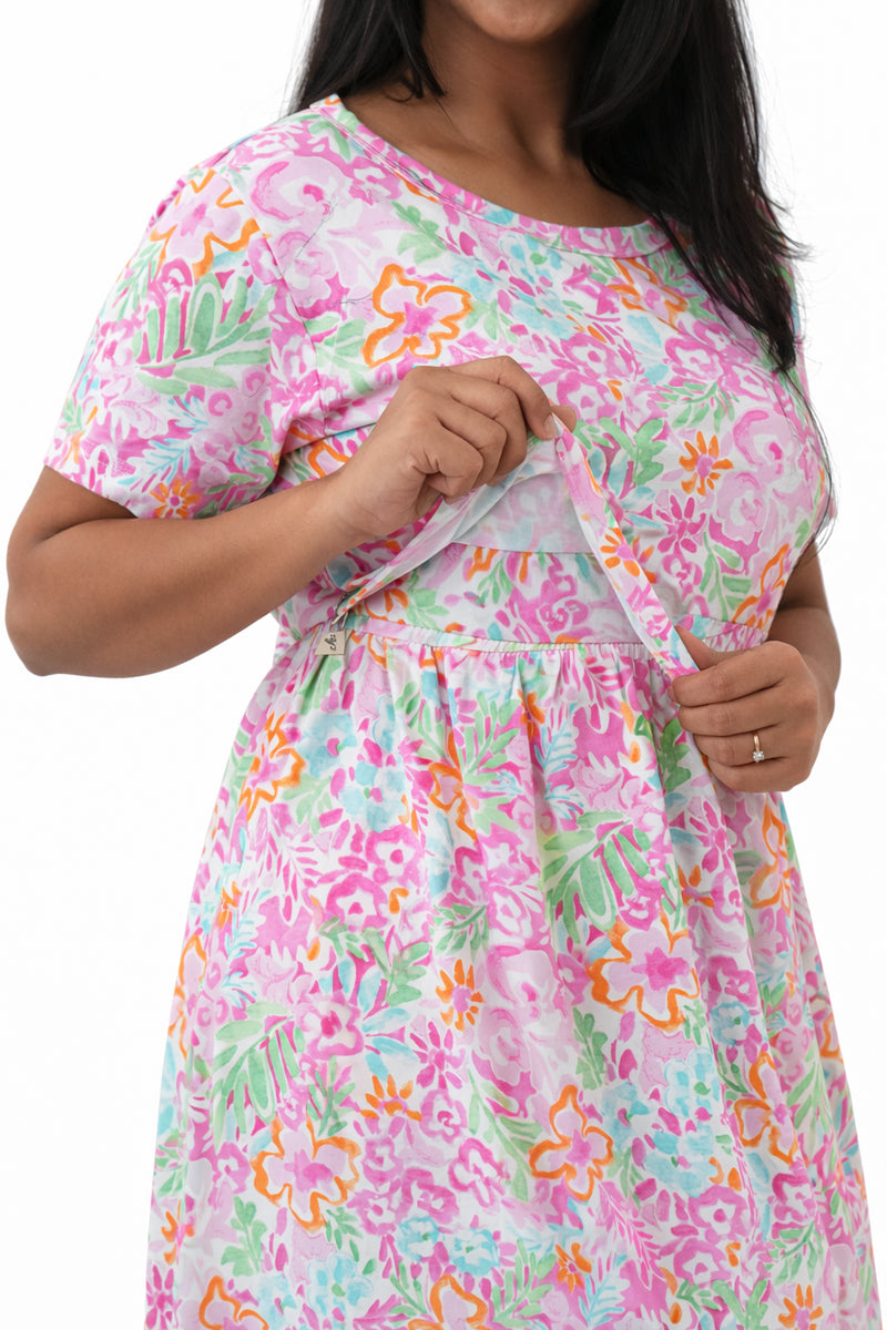 Floral Fiesta Zipless Feeding Gown