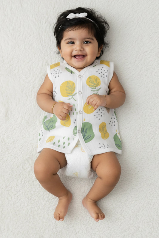 Muslin Sleeveless Jabla