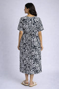 Shadow Leaf zipless Feeding Gown