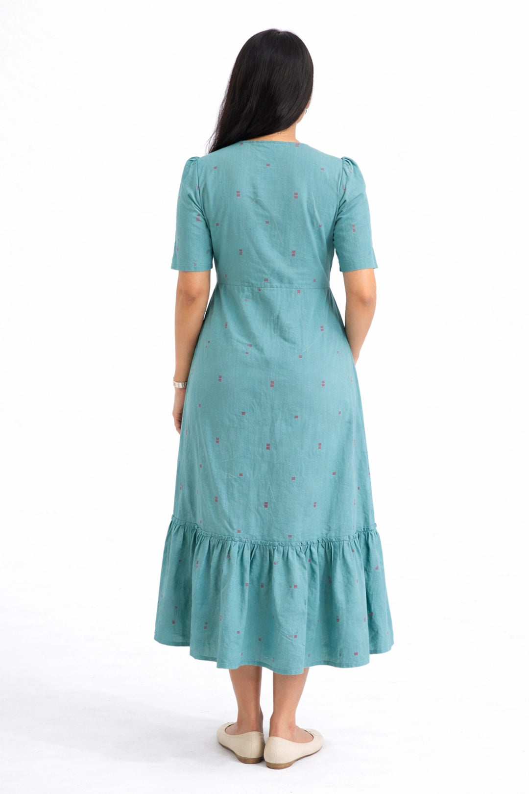 Teal Crush Feeding Dress