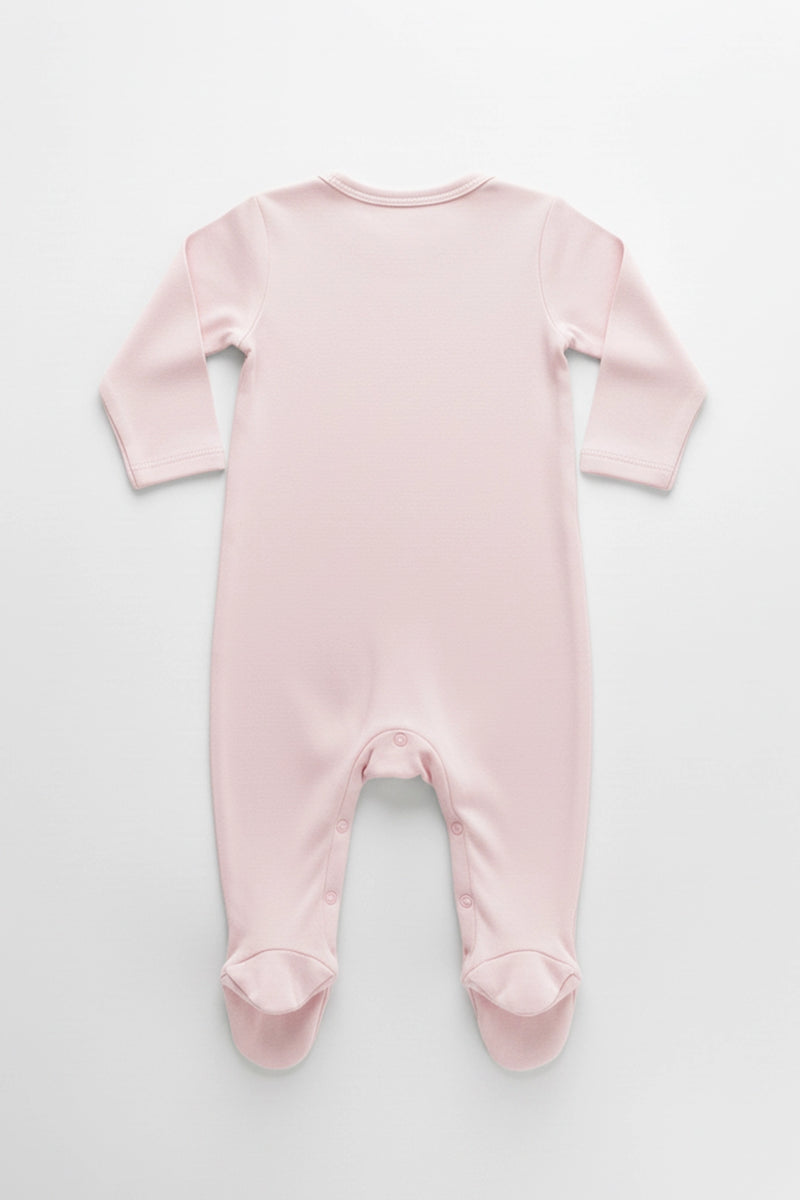 Team mommy Footed Romper