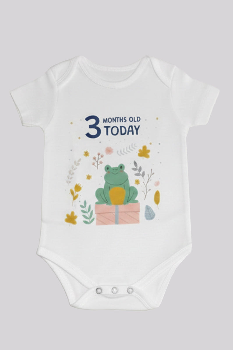 3 month  Milestone Onesies