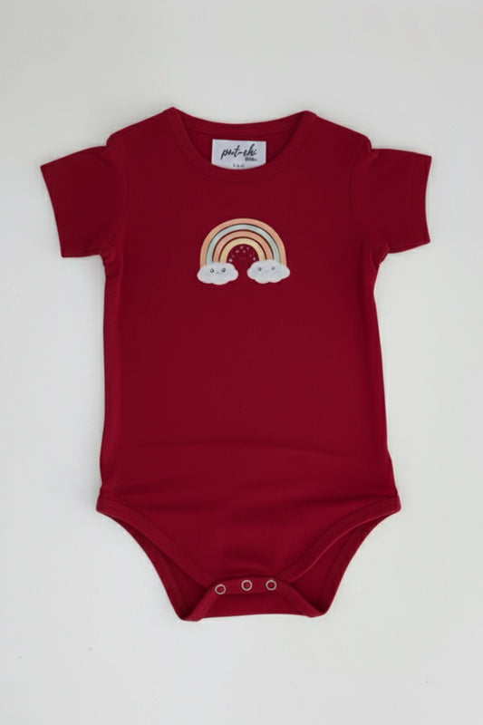 Rainbow Cloud knitted Onesie