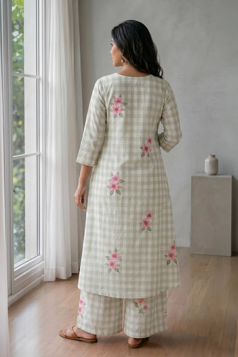 Pistachio Bloom Maternity Co-ord Set