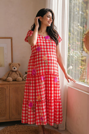 Picnic Candy Maternity Dress