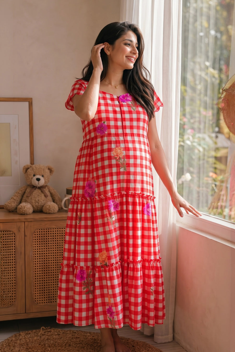 Picnic Candy Maternity Dress