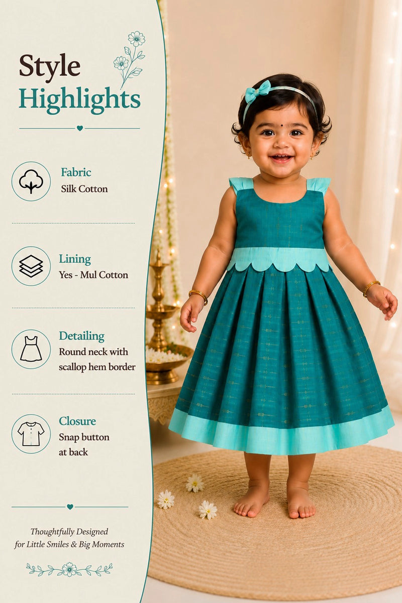 Zaria Scallop Frock