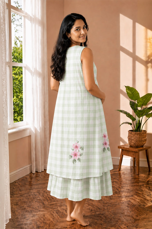 Melon Mist Maternity Dress