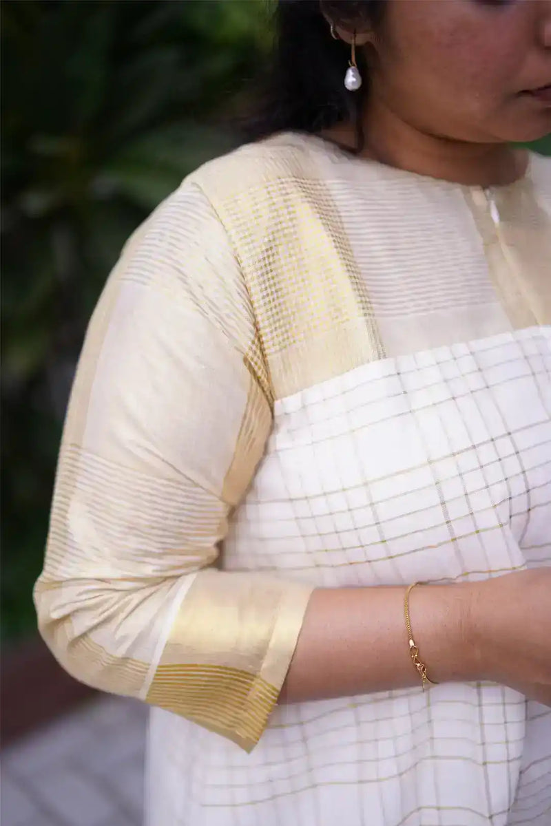 Aathira Checked Feeding Dress