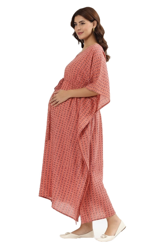 Coral Crush Feeding Kaftan