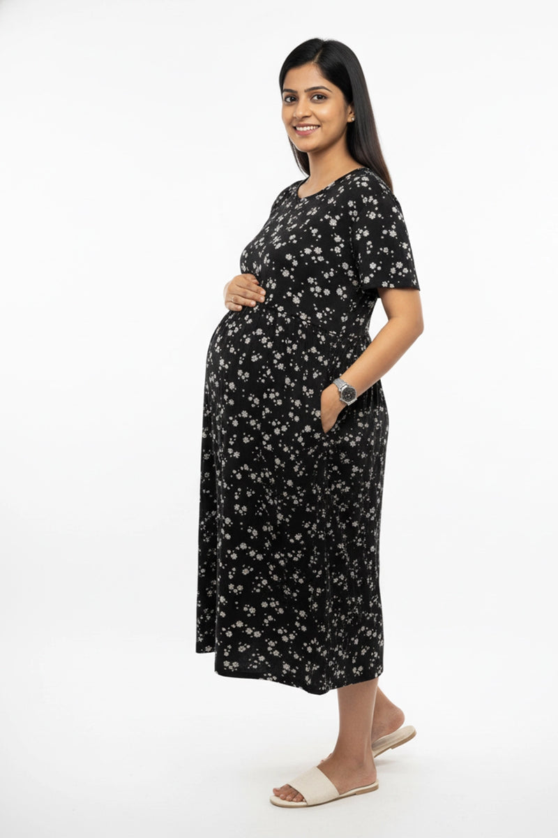 Sun - Kissed Daisy Zipless Feeding Gown