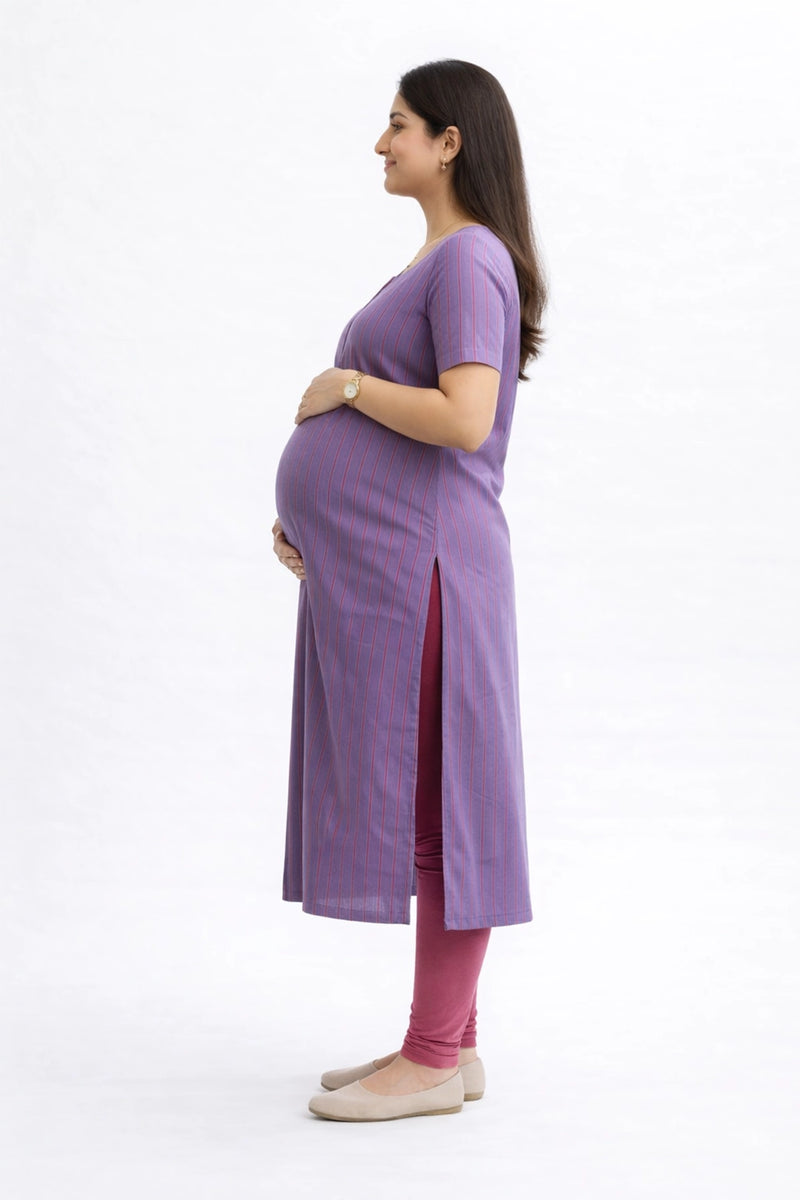 Luna Stripe Feeding Kurta
