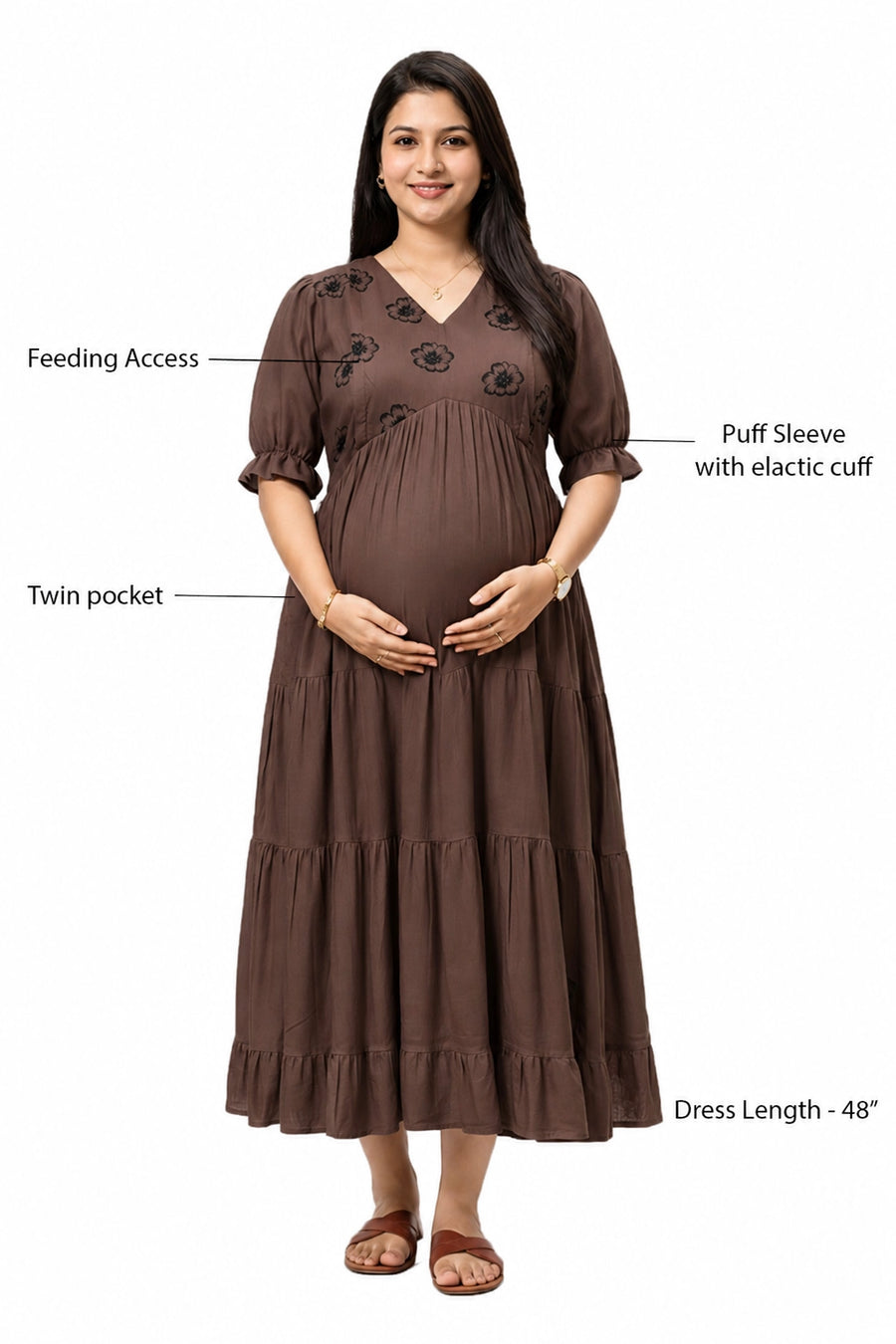Hazel Bloom Feeding Dress