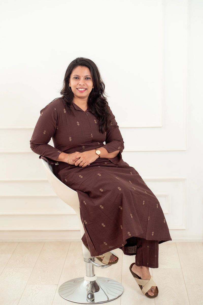 Weavers Brown Feeding Co-Ord Set