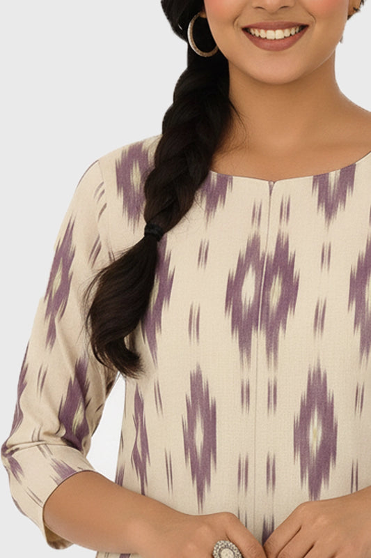 Neer Ikkat Feeding Peplum