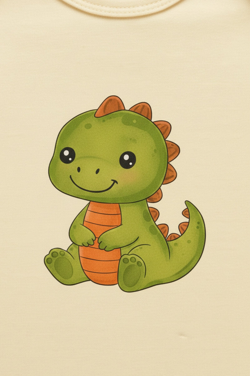 Baby Dino Footed Romper