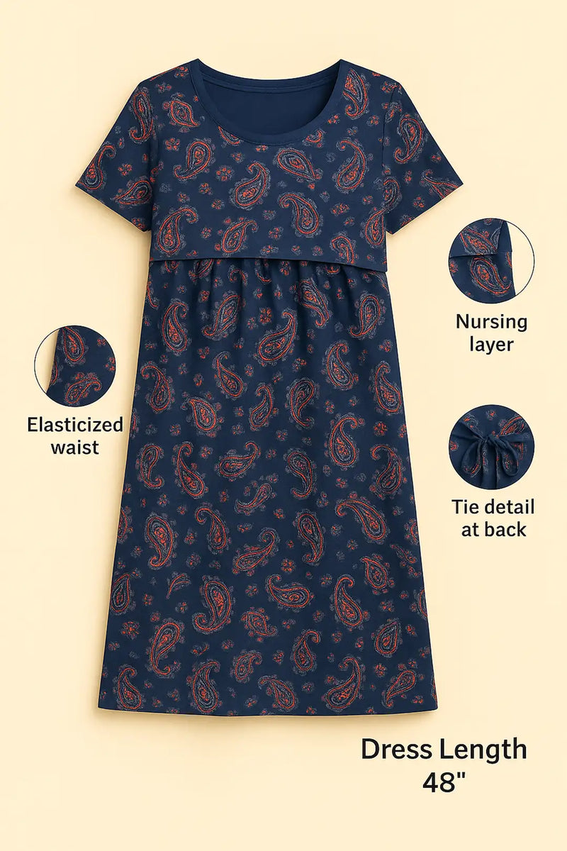Boho Nights Zipless Feeding Gown