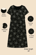 Shadow Rose Zipless Feeding Gown