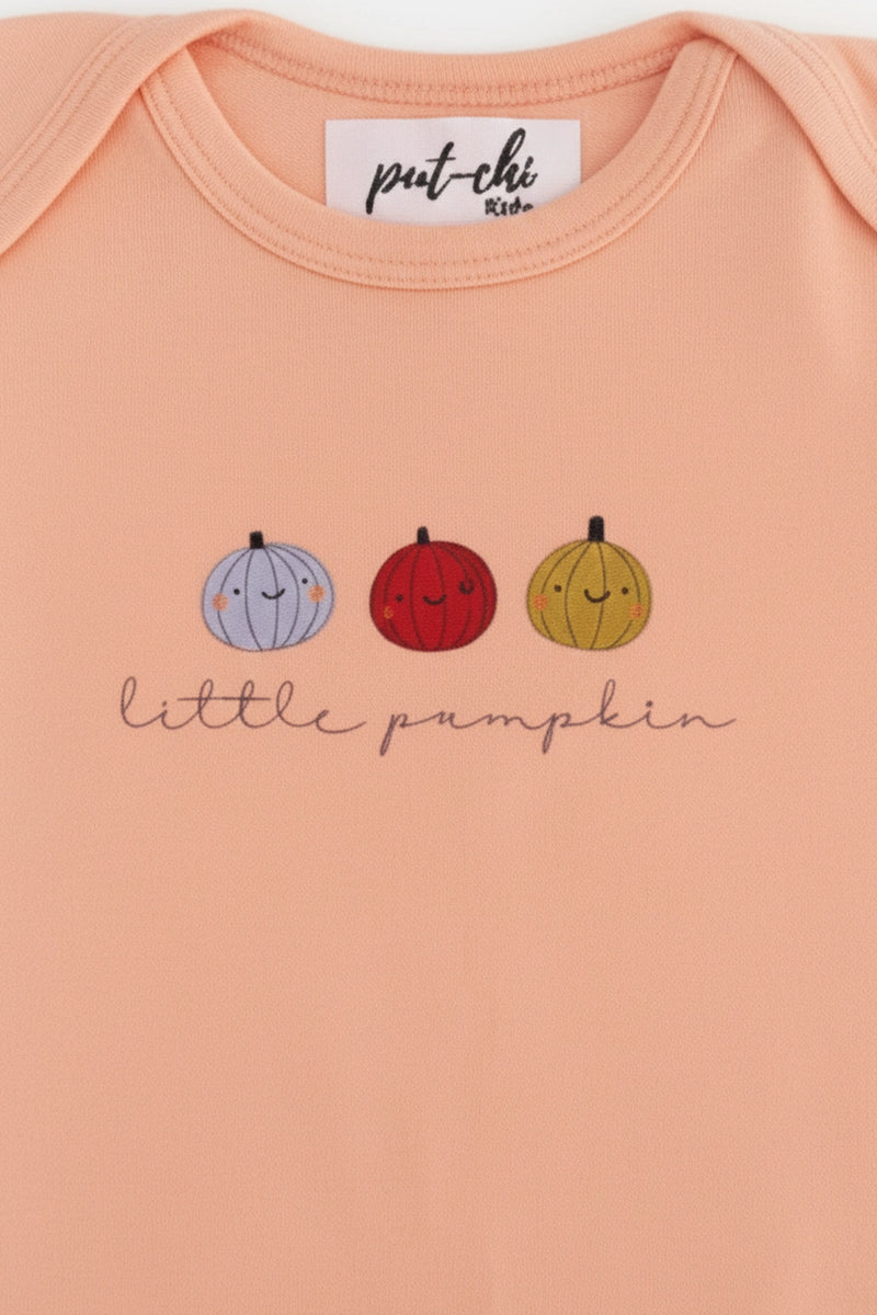 Pumpkin Parade Footed Romper