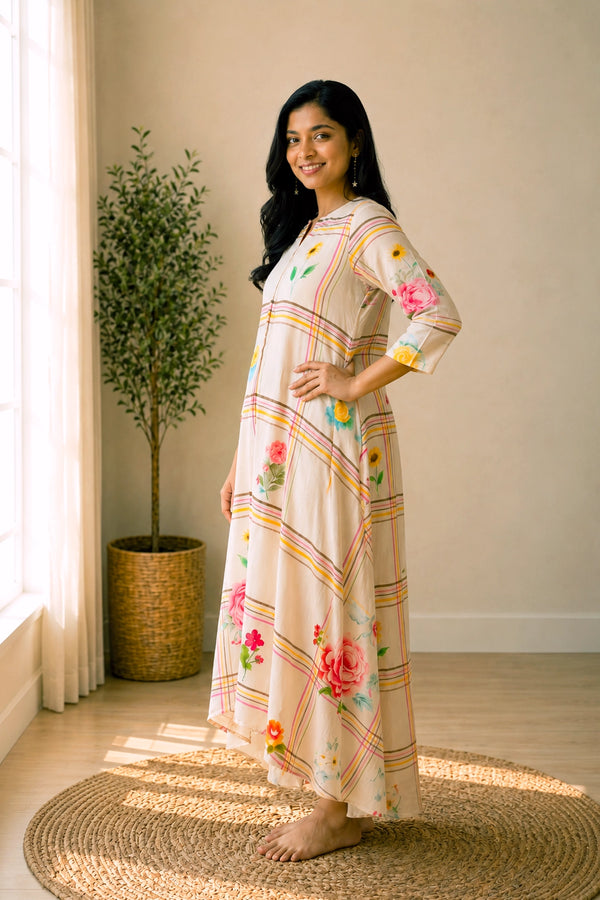 Vintage Rose Maternity Dress