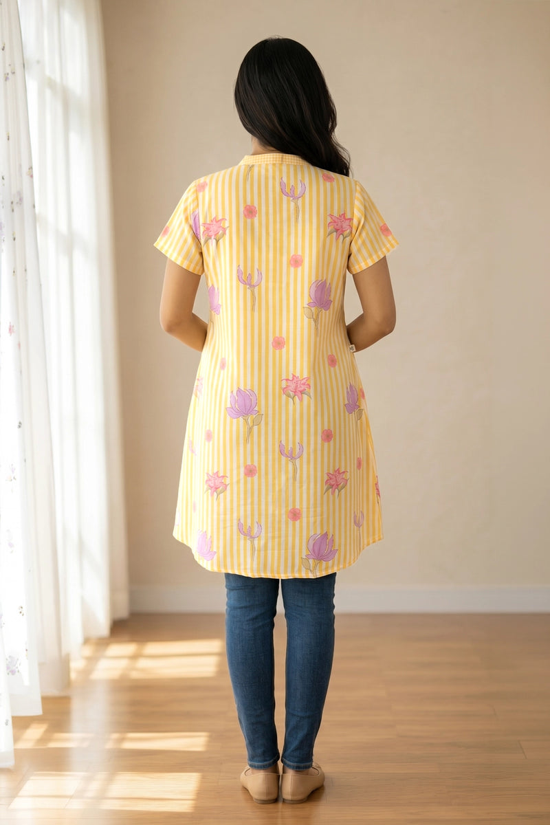 Lemon Breeze Maternity Tunic