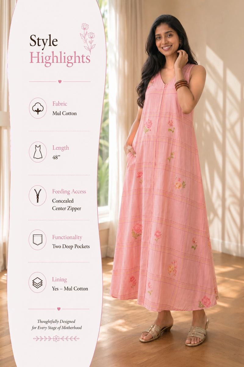 Rose Soleil Maternity Dress