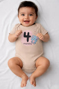 4 month  Milestone Onesies