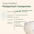 Disposable Maternity Panty Pad – XXL (Pack of 3) comfortably fits women wearing sizes XL–3XL.